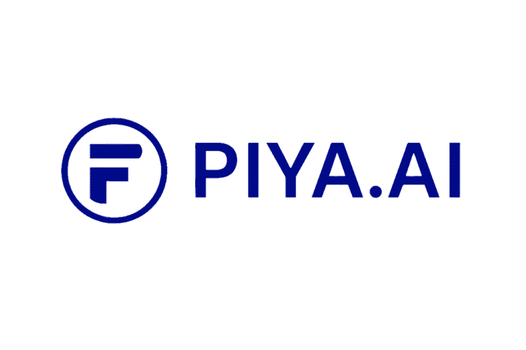 PIYA AI โลโก้สีน้ำเงิน