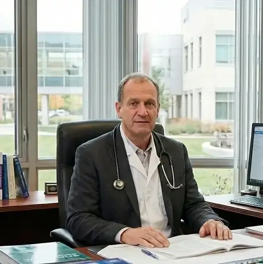 Dr. Thomas Klein MD, Chief Medical Officer at Kantesti AI, board-certified clinical hematologist and lead author of this biomarker reference guide