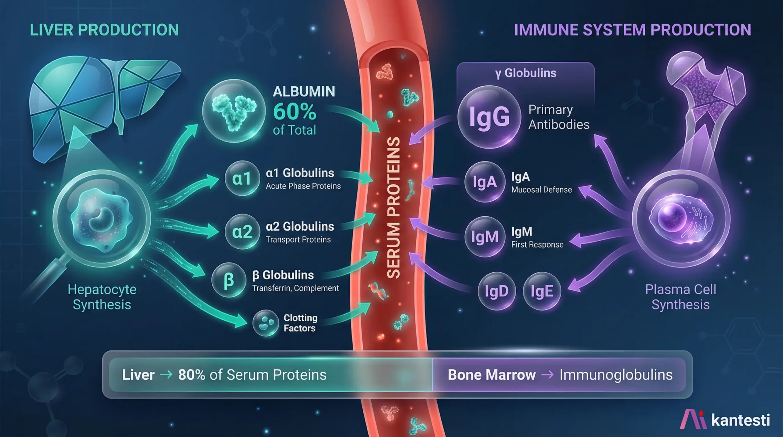 血清蛋白指南：球蛋白、白蛋白和白蛋白/球蛋白比值血液检测