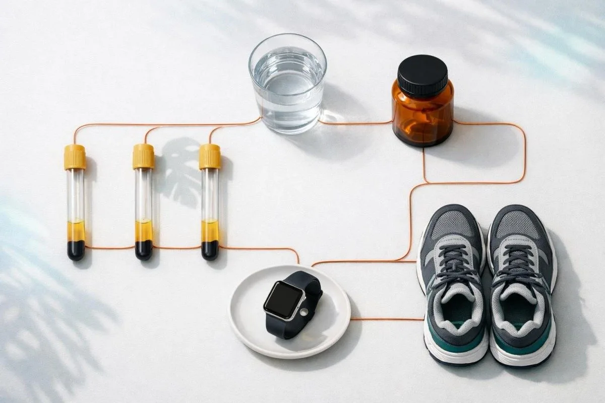 Werhelle laboratoariumprûven ynrjochte om te sjen hoe’t seriale biomarkertracking oer de tiid wurket