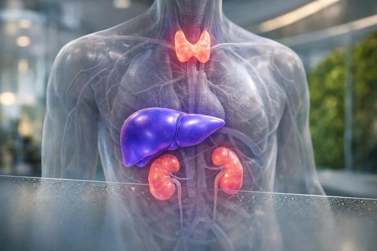 επισημασμένα όργανα που ελέγχονται συχνά μετά από μη φυσιολογικά αποτελέσματα ρουτίνας εξετάσεων αίματος