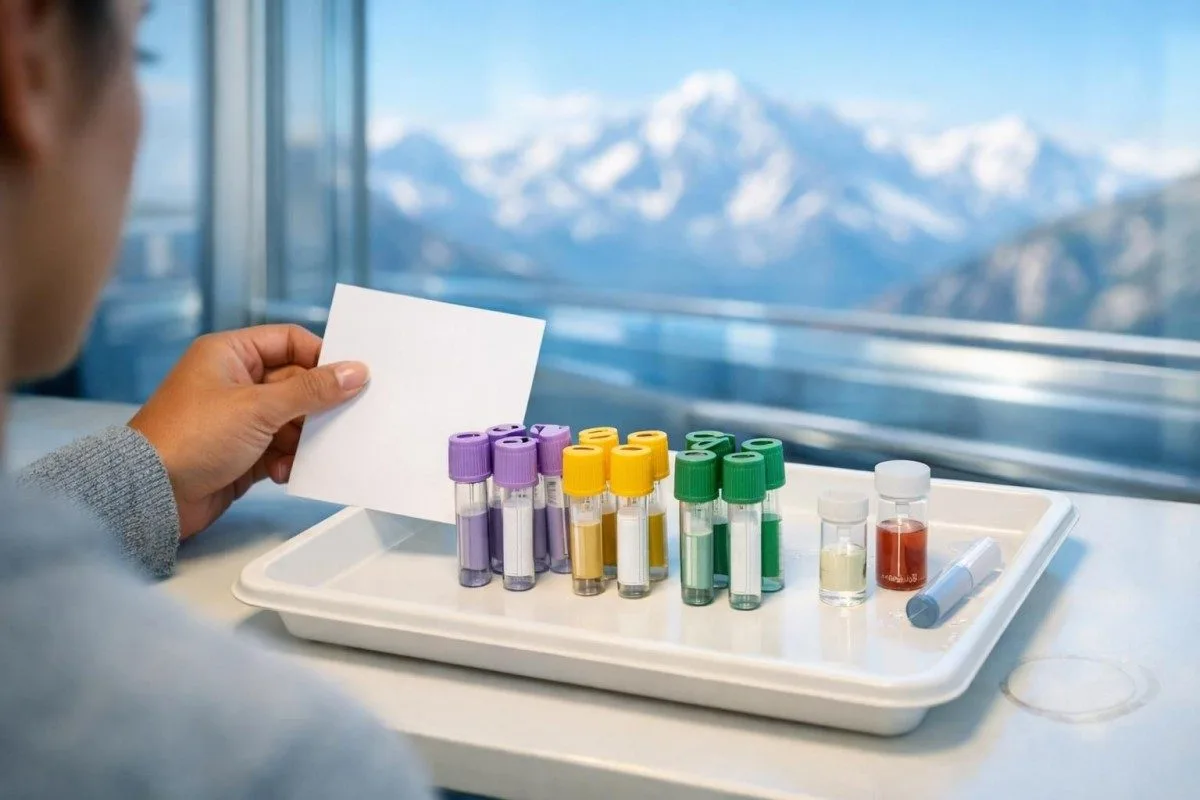 Starter anxiety work-up with CBC, CMP, thyroid, ferritin, B12, vitamin D, and glucose testing