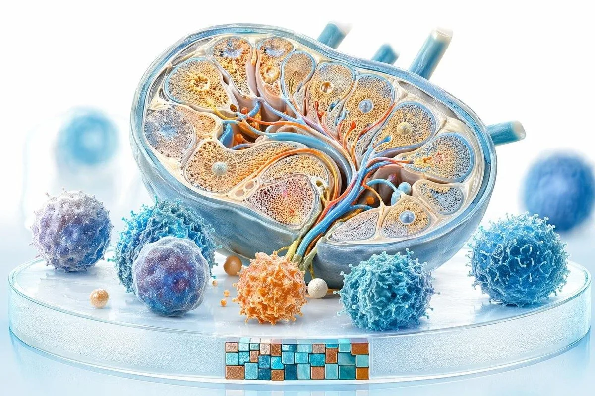 vyakula vyote vinavyosaidia kinga kando ya vifaa vya kupima CBC kwa muktadha wa lymphocyte