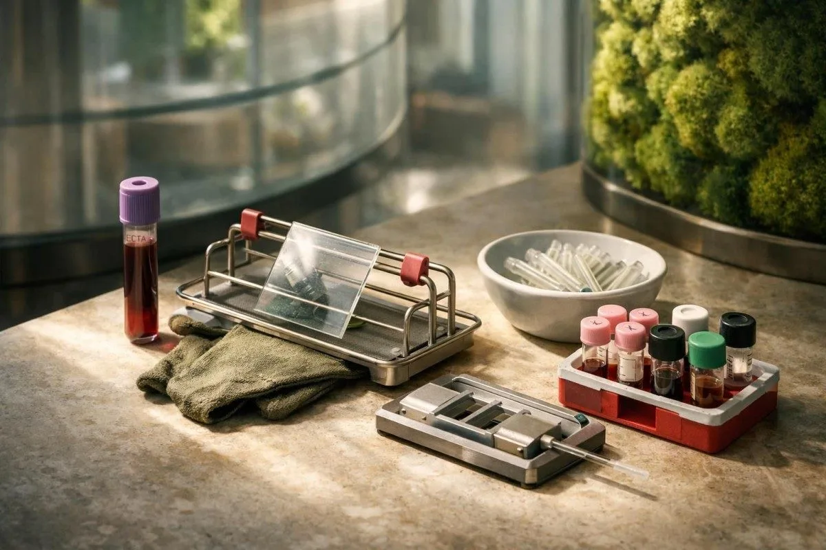 Analizador de hemograma completo y recuentos celulares anormales que representan cambios habituales del hemograma completo relacionados con el linfoma