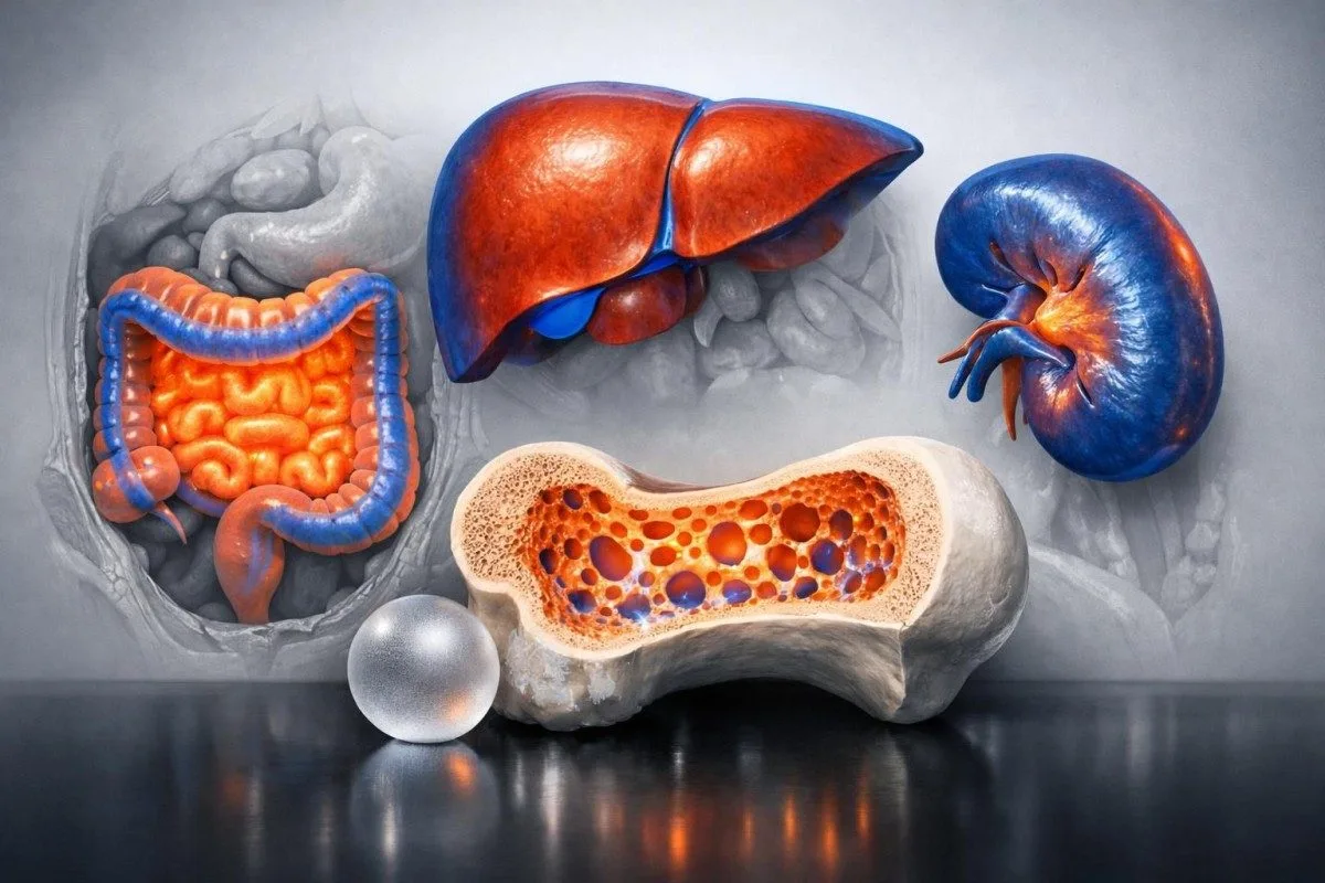 Częste wzorce wprowadzające w błąd w prawidłowym zakresie żelaza przedstawione jako kontrastujące profile badań żelaza