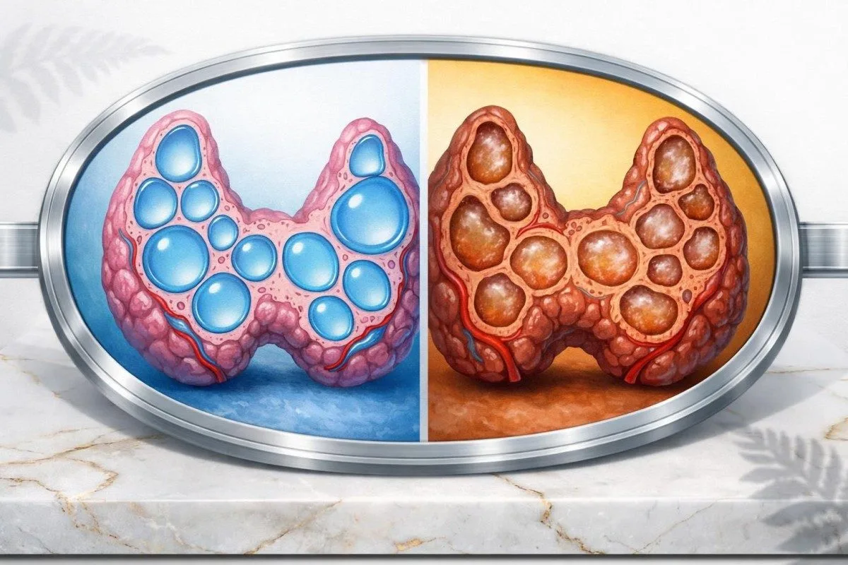 Sammenligning af thyroidea i to dele for spørgsmål om højt TSH-normalområde i graviditetslaboratorier