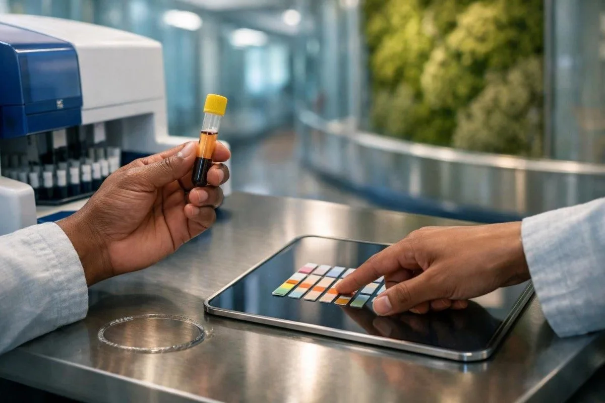 Medic care analizează BUN, creatinina și eGFR împreună într-un panou de biochimie de rutină