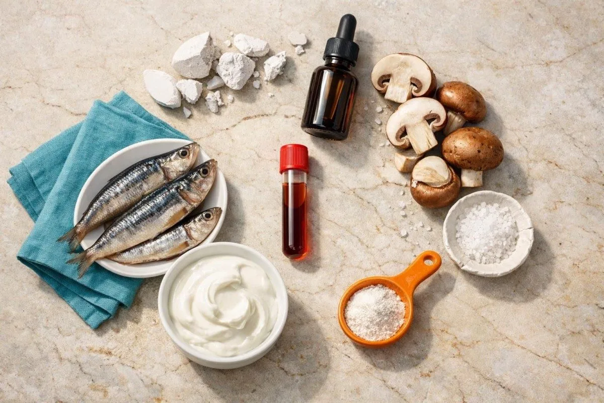 Kalsiyum karbonat tabletleri, D vitamini damlaları ve takviyeye bağlı hiperkalsemiyle ilişkilendirilen gıdalar