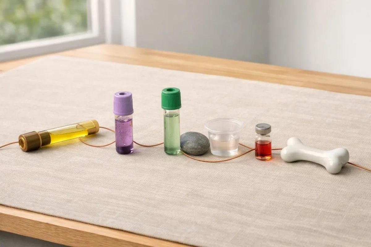 Kaltsiumi, PTH, magneesiumi, fosfaadi ja kreatiniini jaoks paigutatud kaaslabori tuubid