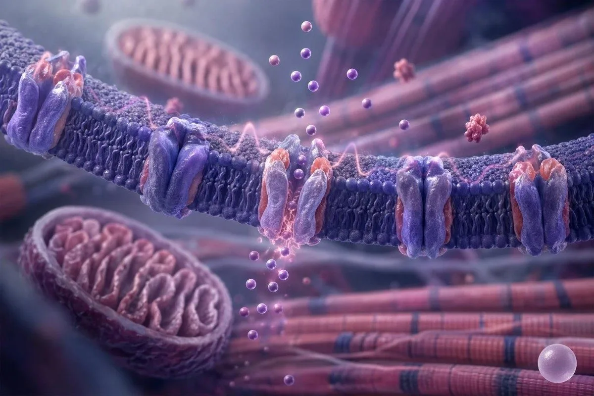 Blood test for irregular heartbeat visualized with potassium channels in heart muscle