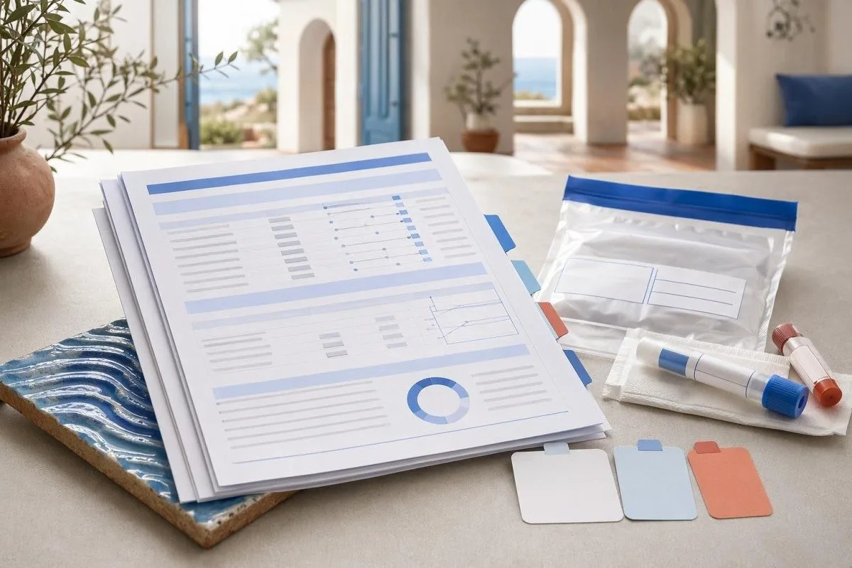 LabCorp results displayed as a blank flagged laboratory report with reference ranges
