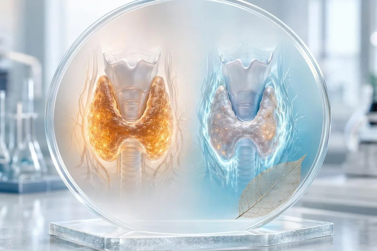 bilan sanguin d’une maladie thyroïdienne : comparaison entre l’excès de type Basedow et la fuite d’hormones liée à la thyroïdite
