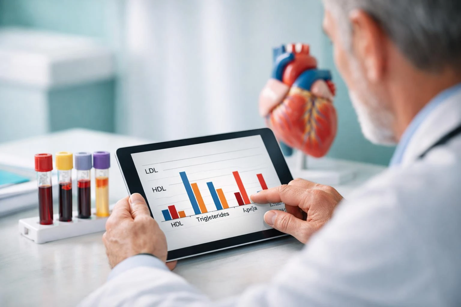 פענוח בדיקות דם HbA1c וגלוקוז בצום לגברים מבוגרים