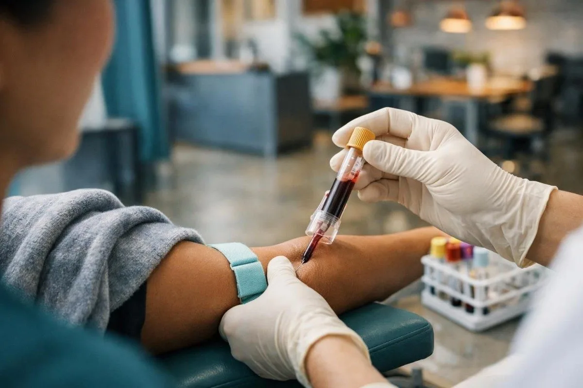 குறைந்த SHBG நிலைகளுடன் தொடர்புடைய ஸ்டீடோசிஸ் (fatty liver) மாற்றங்களை காட்டும் நுண்ணோக்கி பாணி கல்லீரல் திசு படம்