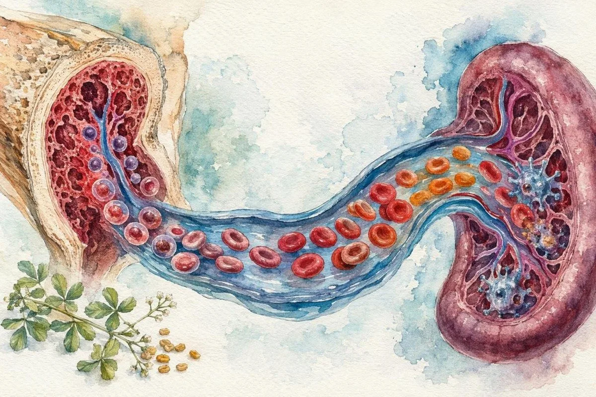 Modelos de glóbulos rojos más jóvenes y mayores que muestran sutiles diferencias en el rango normal de HbA1c relacionadas con la edad