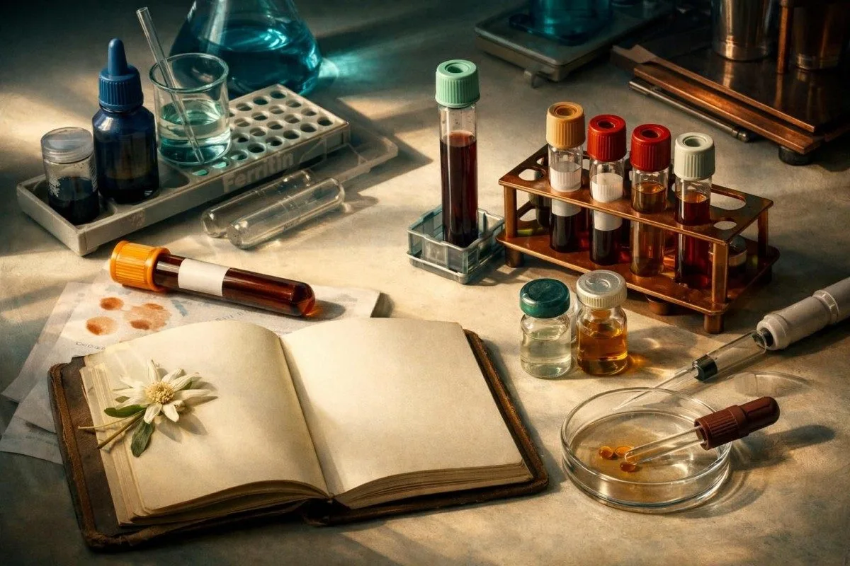 بەشەکێشی کبد لەگەڵ دەنەکانی <b>ferritin</b> کە دەبینێت مانای فێڕیتین بەرز لە نەخۆشی کبدی چەربی (fatty liver disease) چییە