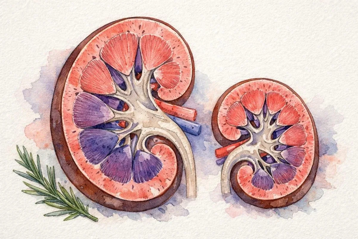 Giltzurrunaren ilustrazioa: heldua, haurdunaldia, kirolaria eta jaioberria potasioaren testuinguruan alderatuta