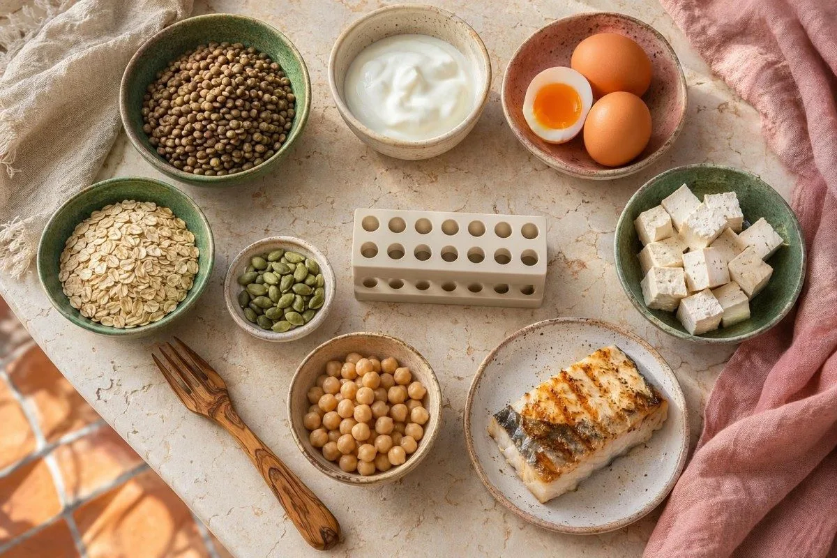Xét nghiệm máu protein toàn phần thấp kèm các dấu ấn viêm CRP và ESR trong mô hình