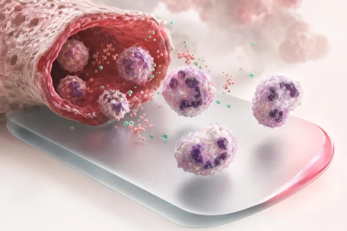Neutrofil dan bentuk band dibandingkan berdampingan pada pengaturan laboratorium diferensial CBC