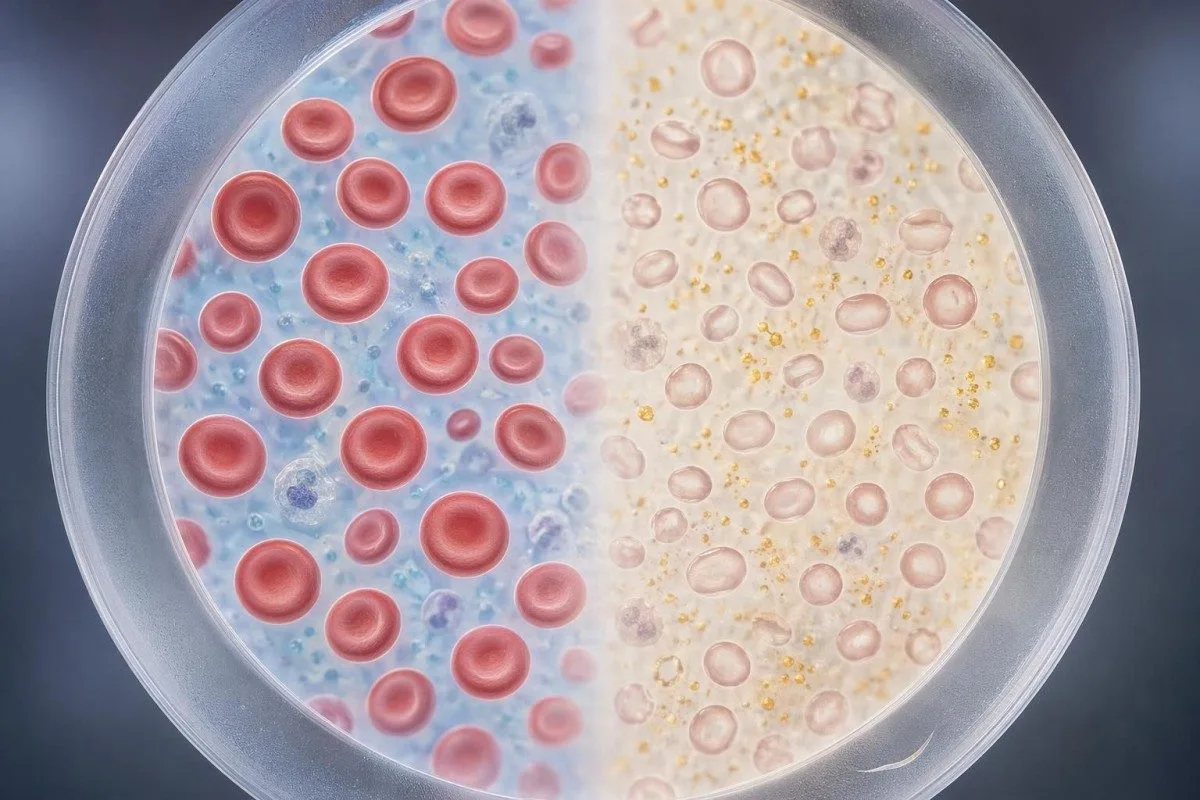 Krvný test na neznášanlivosť chladu vrátane sodíka, draslíka, CO2 a horčíka