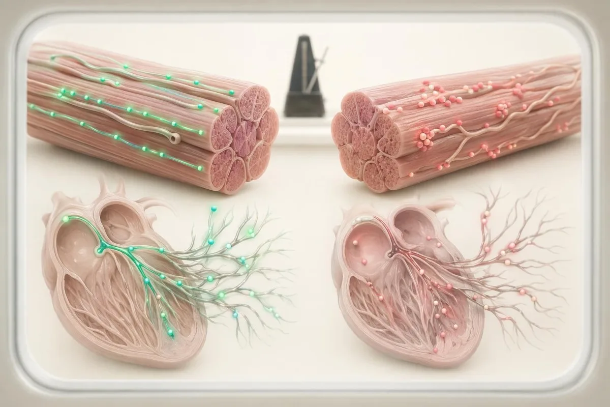 Illustration clinique d’indices liés au rythme musculaire et cardiaque associés au statut en magnésium