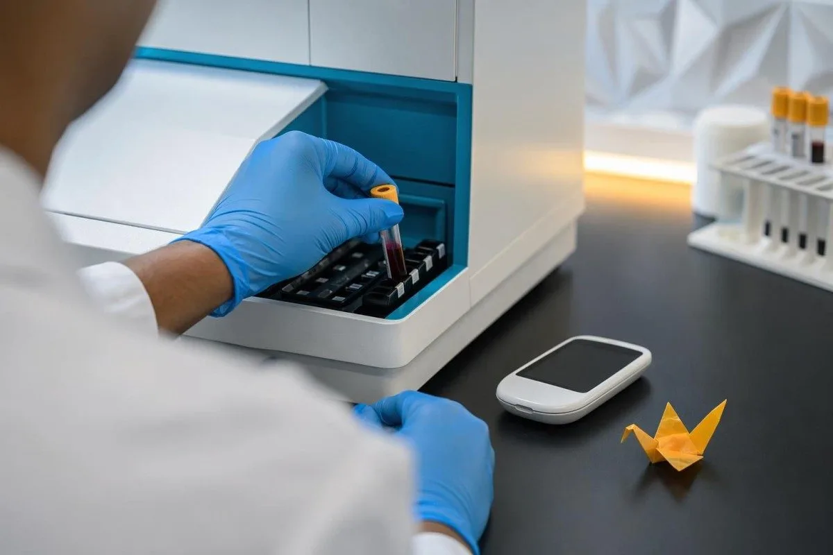 HbA1c ల్యాబ్ ఫలితం మరియు CGM సెన్సర్ అంచనాను పక్కపక్కన చూపించారు