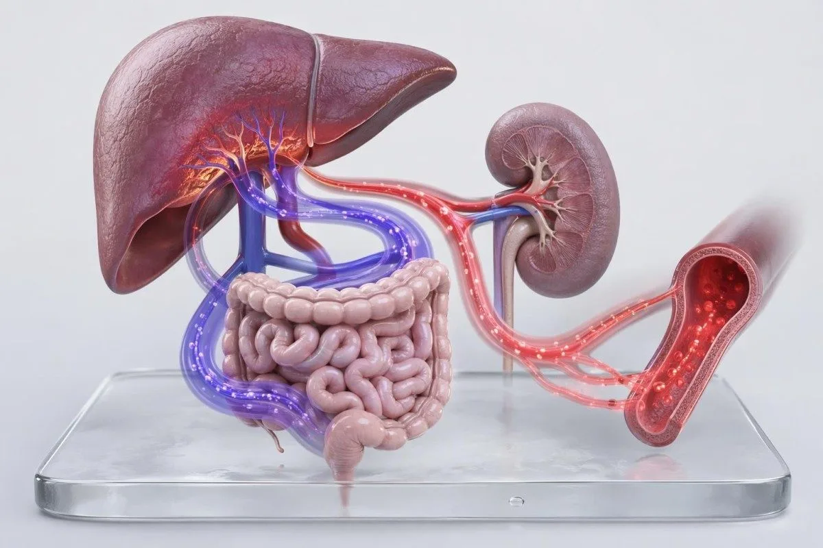 niveaux de cholestérol liés aux schémas de laboratoire du foie, des reins, du glucose et de la thyroïde