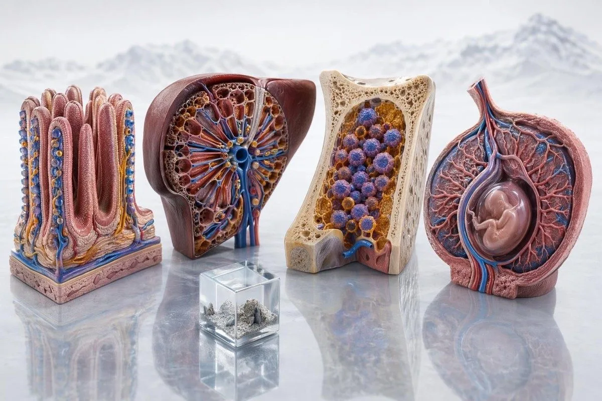 Intervallo normale per il ferro in gravidanza mostrato in un contesto di regolazione anatomica del ferro