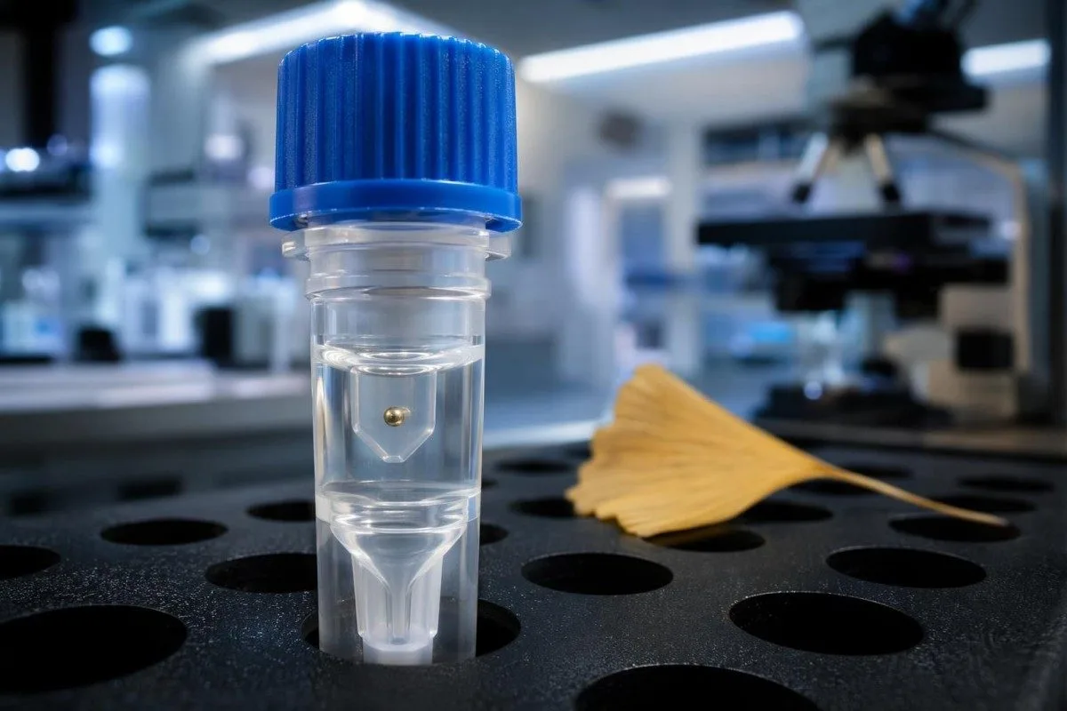 Immagine del campione di laboratorio per Lp(a) che spiega il rischio cardiaco ereditario nonostante un colesterolo LDL normale