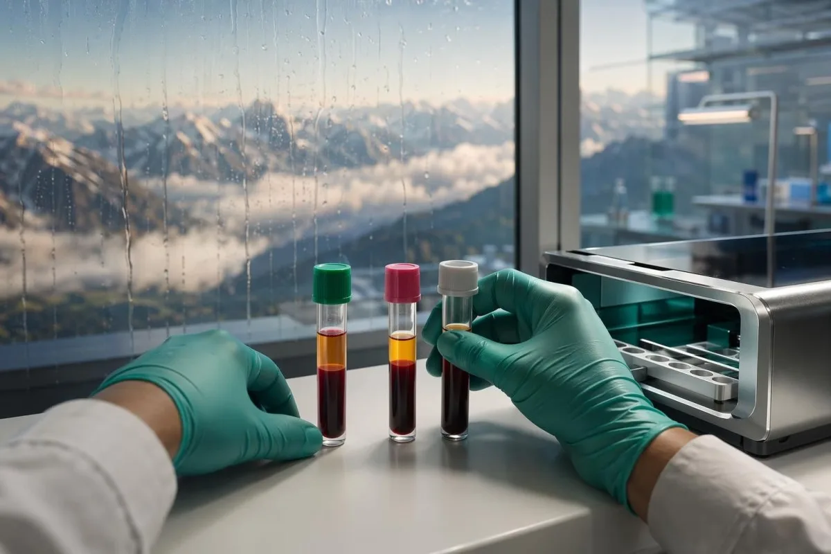 Hva betyr lavt jern vist ved hender som sammenligner laboratorieprøver av serumjern, ferritin og TIBC
