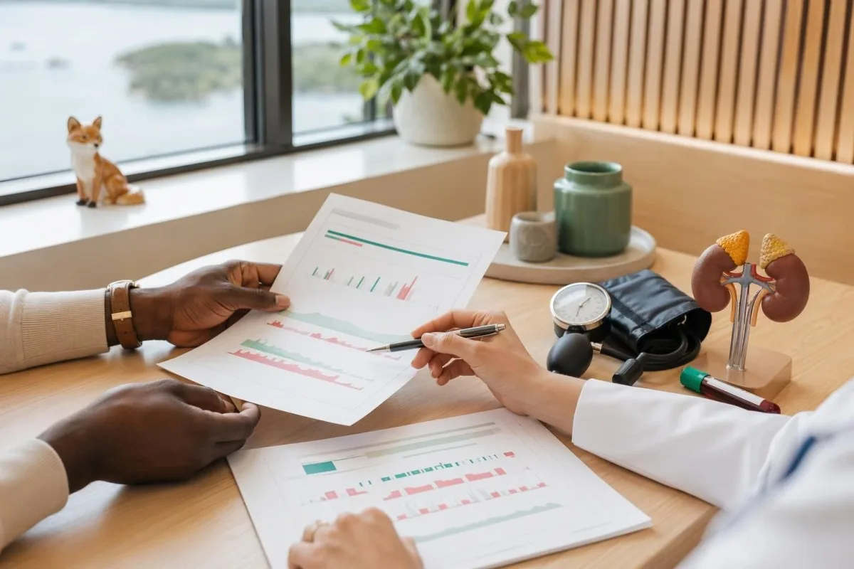 کلینشین کی جانب سے لیب ٹرینڈز کے جائزے اور ایڈرینل سیاق کے ساتھ مریض کا Aldosterone test سفر