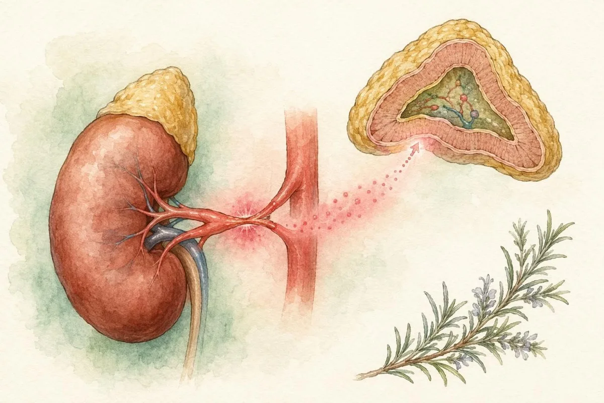 Aldosterone test میں ثانوی وجہ کے طور پر گردے کی شریان کے تنگ ہونے کو دکھایا گیا ہے