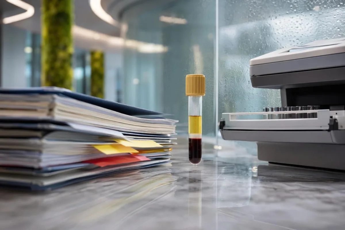 Drugo mišljenje o krvnim pretragama prikazano kao pregled abnormalnog nalaza uz kliničara i laboratorijski izvještaj
