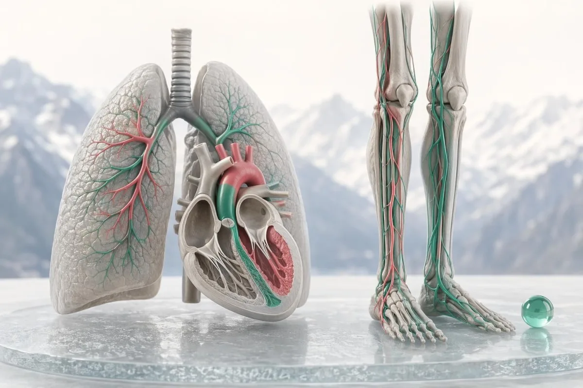 D-dimer blood test repeat decision shown with timing pathway and fibrin fragments