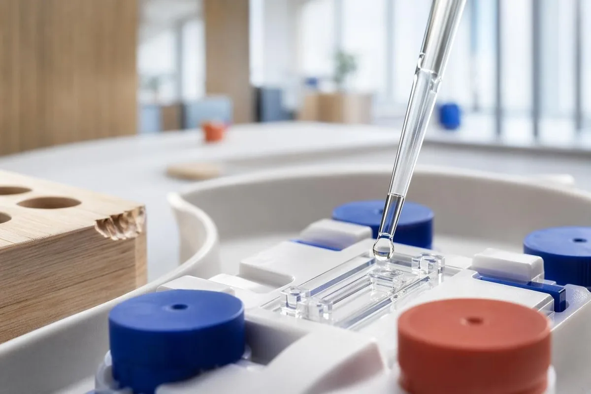 Euthiroïede siektesindroom getoon met skildklierhormoon-toetsing in ’n moderne laboratorium