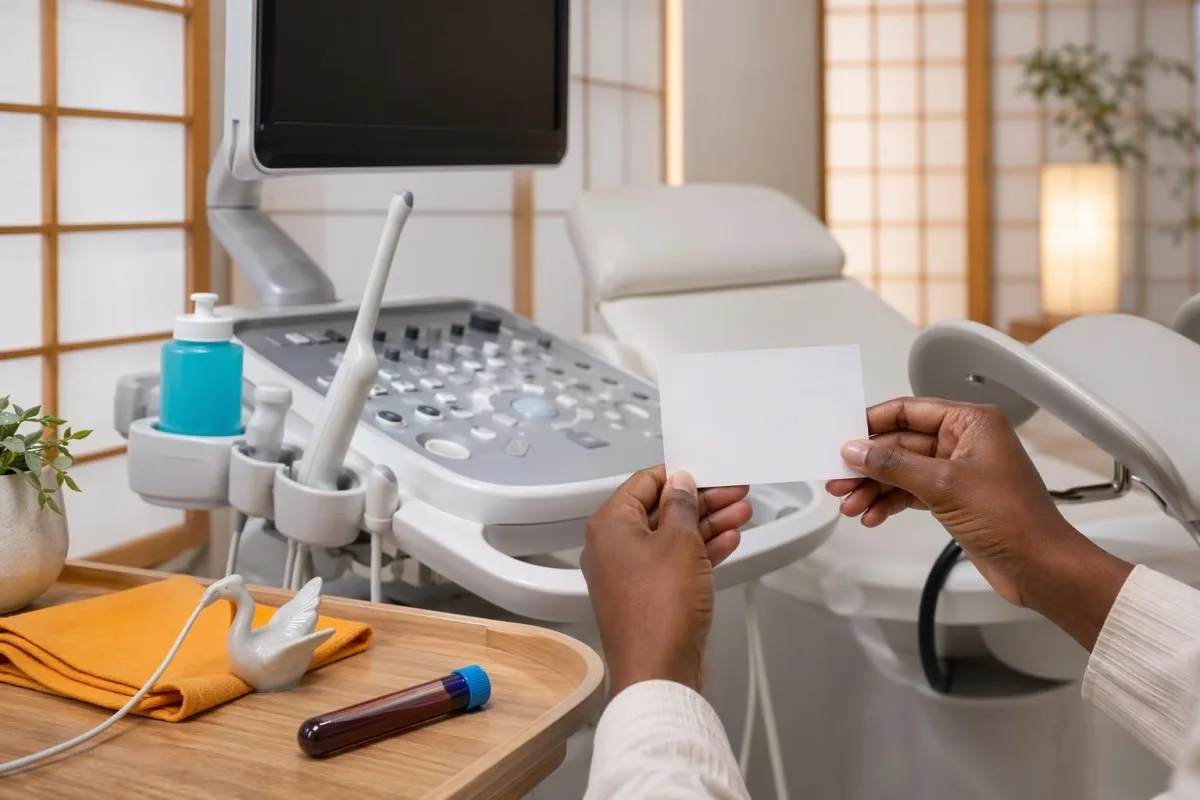 အူလ်ထရာဆောင်း (ultrasound) စက်ပစ္စည်းများနှင့်အတူ သွေးထွက်ခြင်း (postmenopausal bleeding) အကဲဖြတ်စစ်ဆေးမှုတွင် FSH အဆင့်များ၏ အခြေအနေကို ပြသထားခြင်း