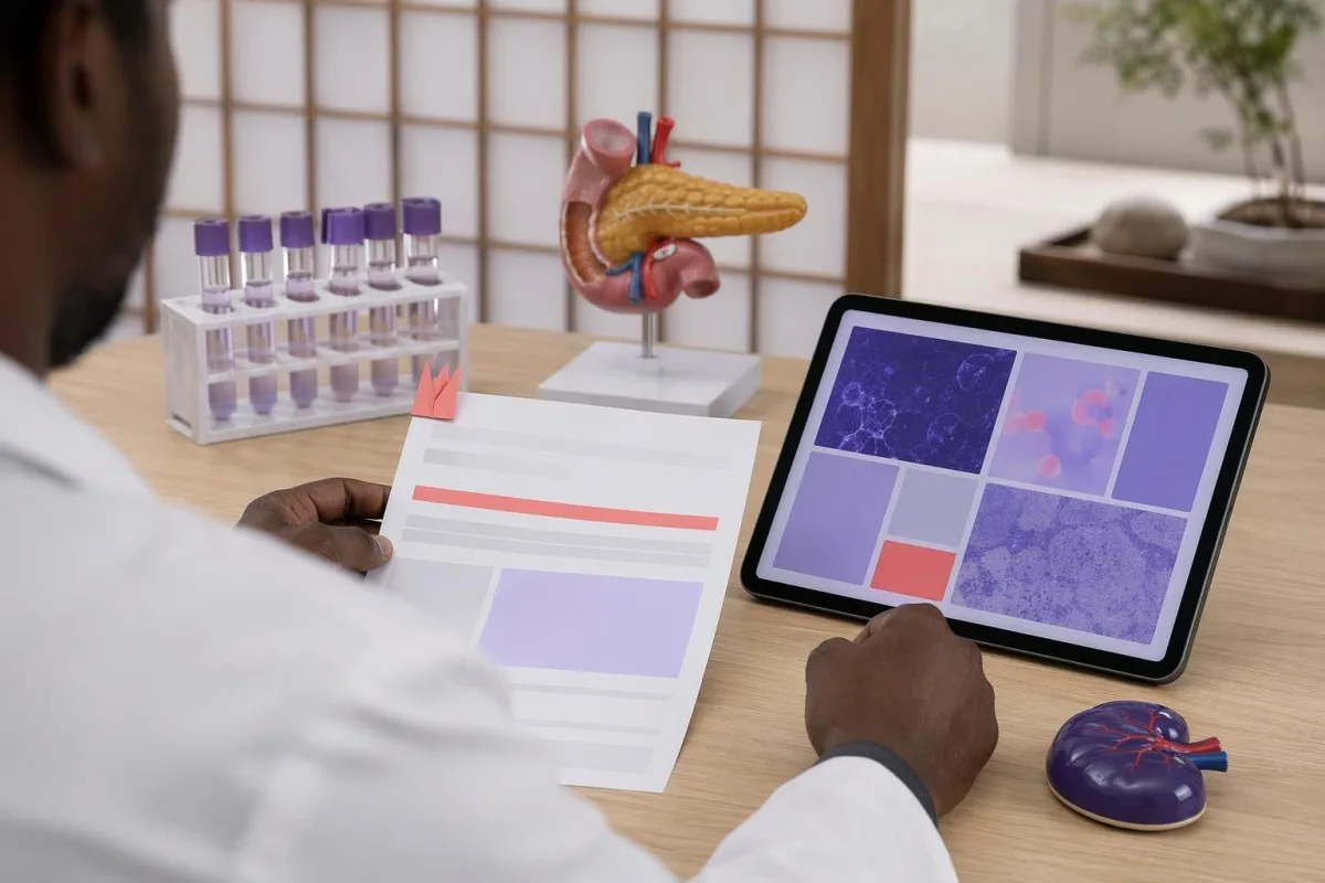 Kantesti AI nga nagrebyu sa taas nga lipase kauban ang mga marker sa kidney, atay, ug metabolic
