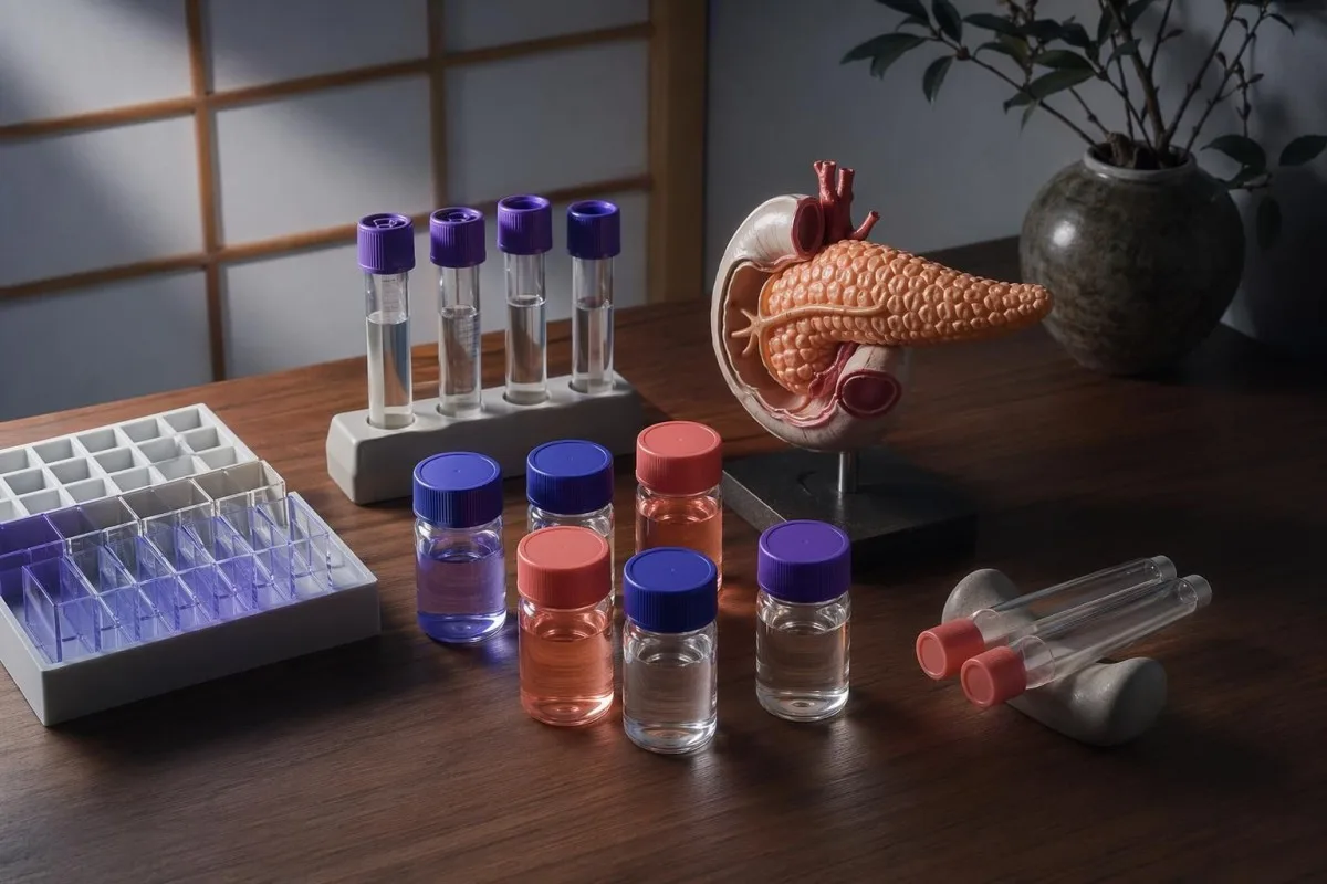 Hulagway sa pancreatitis nga taas ang lipase nga adunay lipase, liver enzymes, CRP, ug mga marker sa kidney