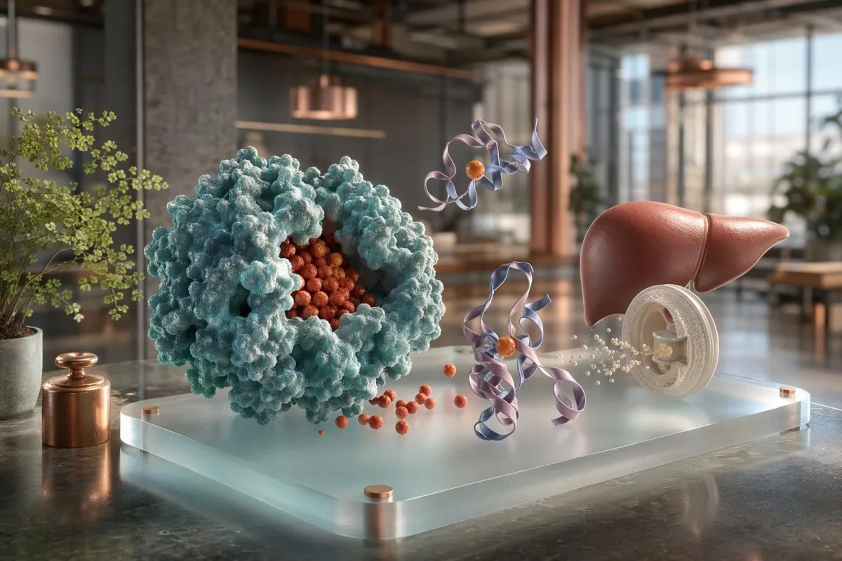 Lavt serumjern forårsaker visualisert gjennom ferritin-, transferrin- og hepcidin-jernbaner