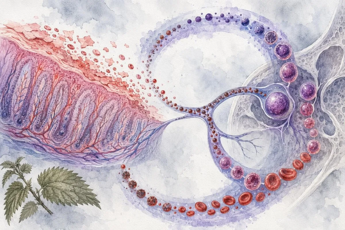 Normaler Ferritinbereich für Frauen, dargestellt durch eine Serum-Immunoassay-Laborvorbereitung