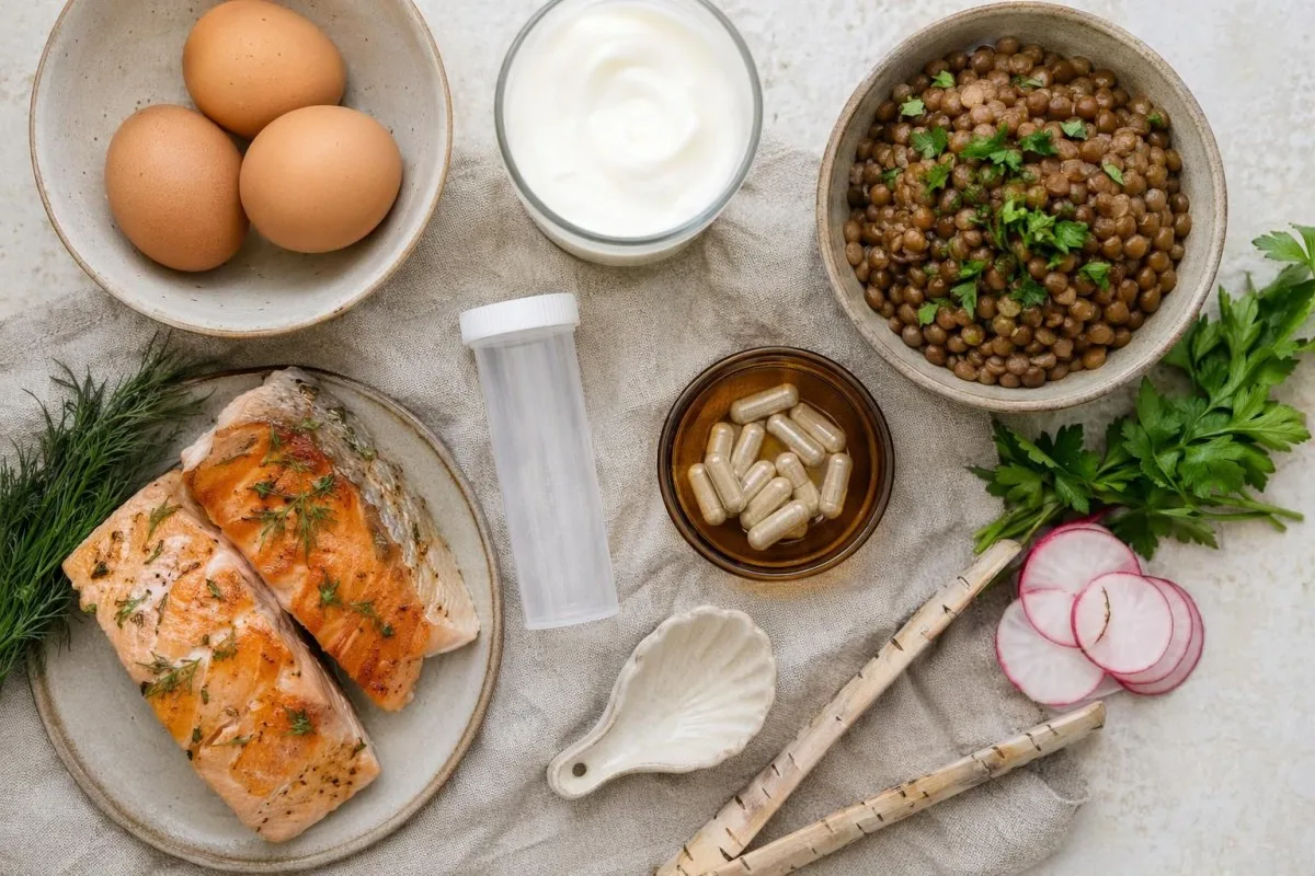 B12 سان ڀرپور خوراڪ ۽ سپليمينٽ سيٽ اپ ڏيکاريندي B12 لاءِ عام حد، فالو اپ ٽائمنگ سان