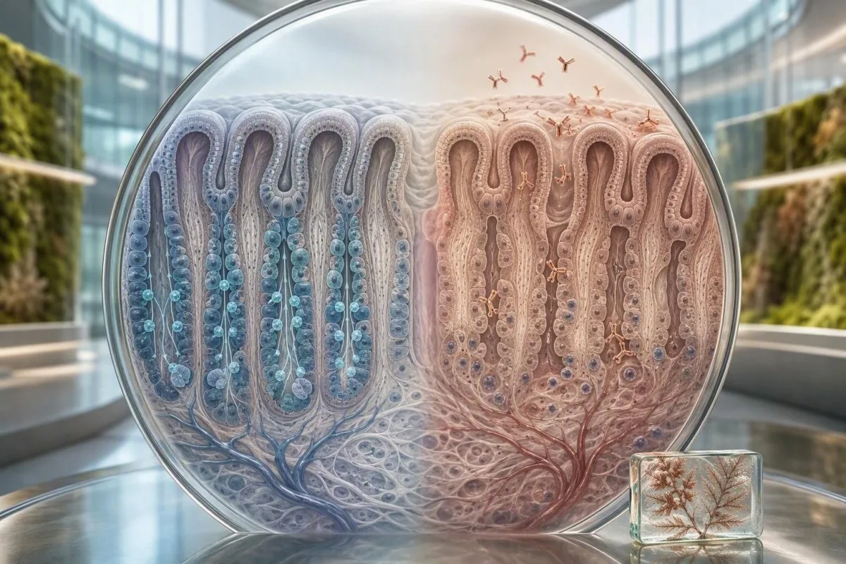 Molekularna ilustracija vezanja vitamina B12 za intrinzični faktor i autoimunih antitijela