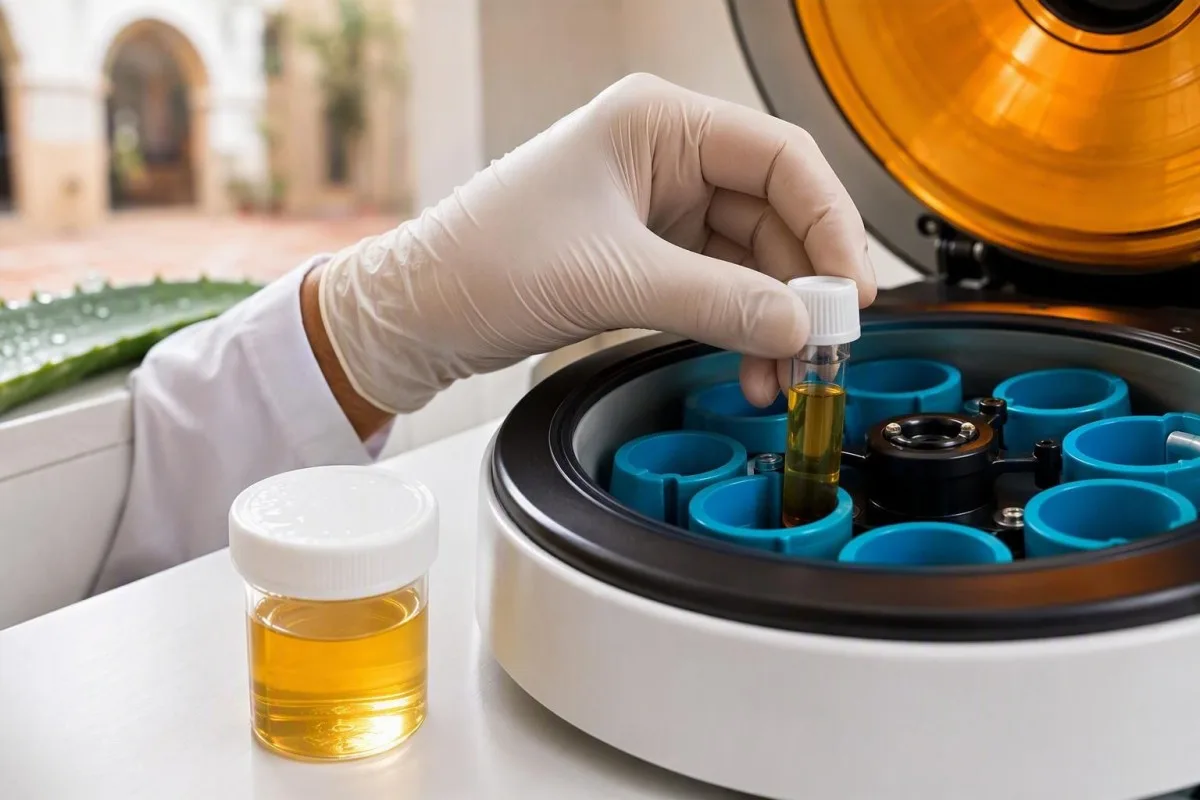 Revue des tendances des biomarqueurs rénaux numériques sécurisée à côté des rapports de laboratoire et échantillon de cystatine C