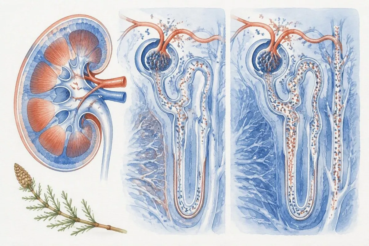 Ilustrasi molekuler free light chain ingkang dominan lambda ing cairan laboratorium