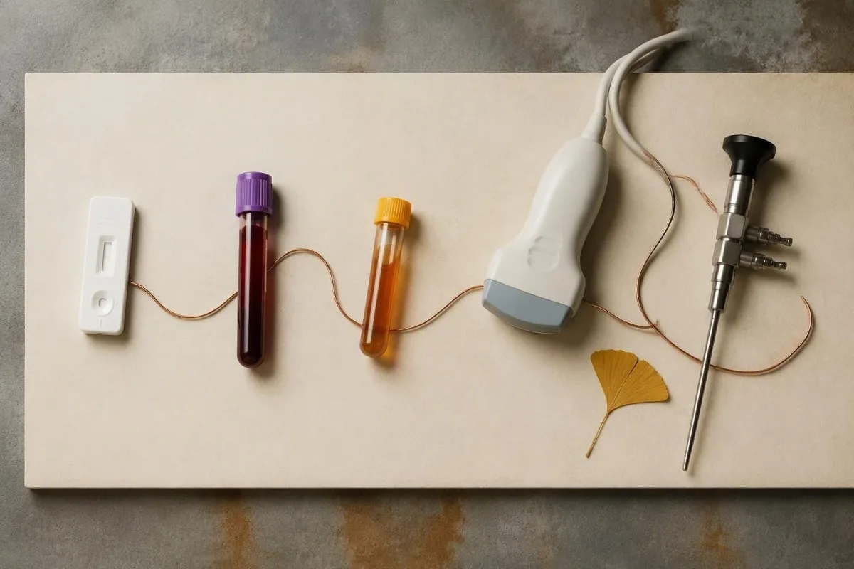 Årsager til kraftig menstruationsblødning undersøgt ved hjælp af fuldt blodtælling, ferritin og ultralyd-forløb