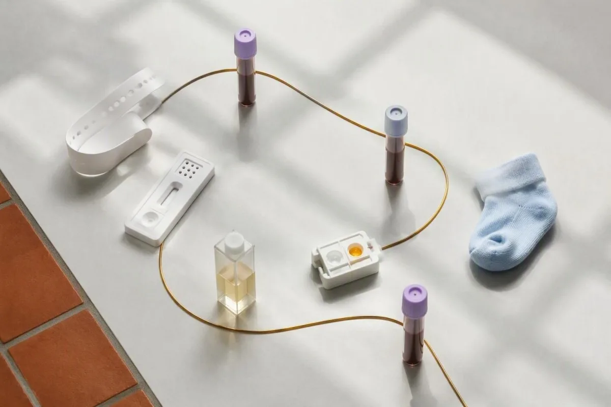 HELLP-syndromens laboratorietester visas som fragmenterade cellfragment på ett kliniskt mikroskopobjektglas