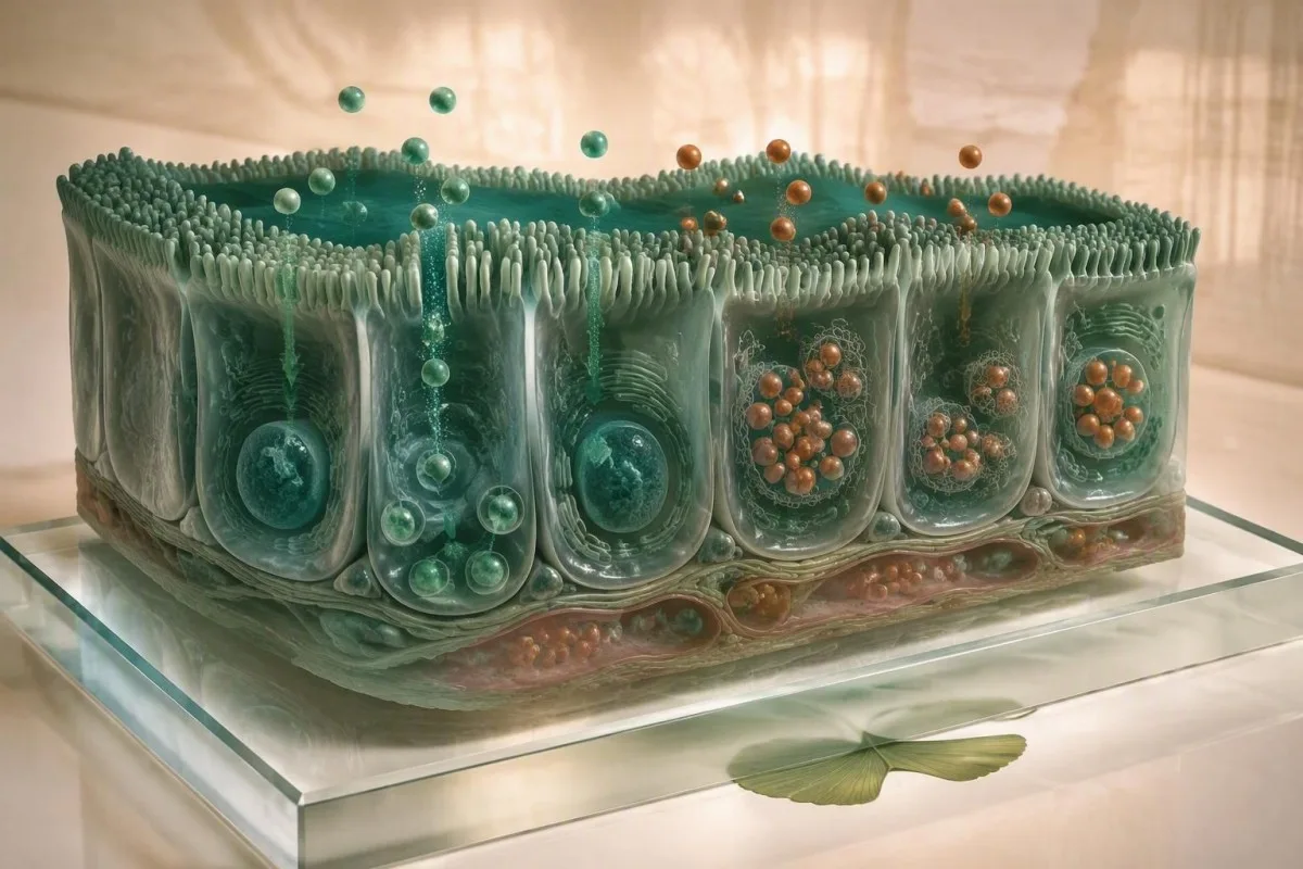 Via di assorbimento del rame nelle cellule intestinali influenzata dall'esposizione a elevati livelli di zinco