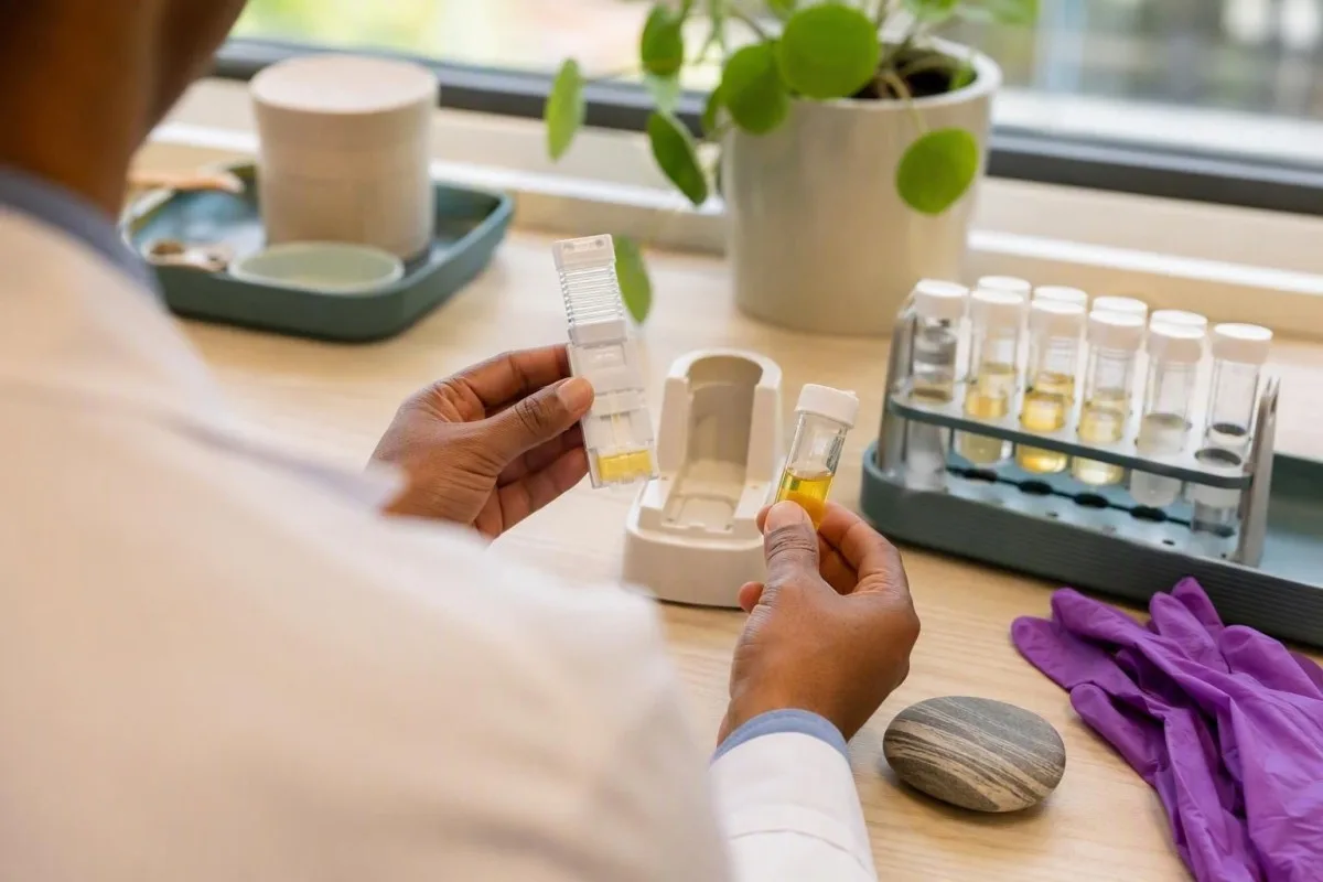 Gennemgang af medicin for symptomer på lav eGFR med fritstående medicinbeholdere og nyre-laboratorieprøve