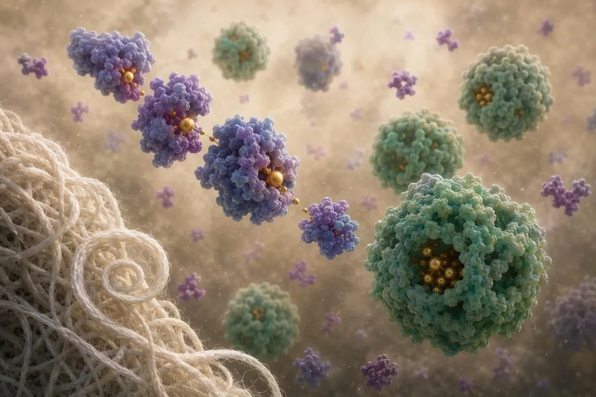 Ferritininflammationskontext med immunceller leverceller och laboratoriemarkörer