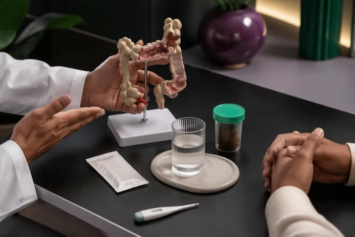 Campylobacter PCR positive — clinical discussion using a bowel model and oral rehydration materials